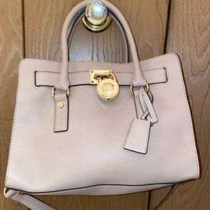 Michael Kors Dusty Rose Colored Hamilton Handbag